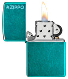Encendedores Zippo Classic Candy Teal Zippo Logo 24004ZL