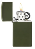 Encendedores ZIPPO Slim® Green Matte 1627