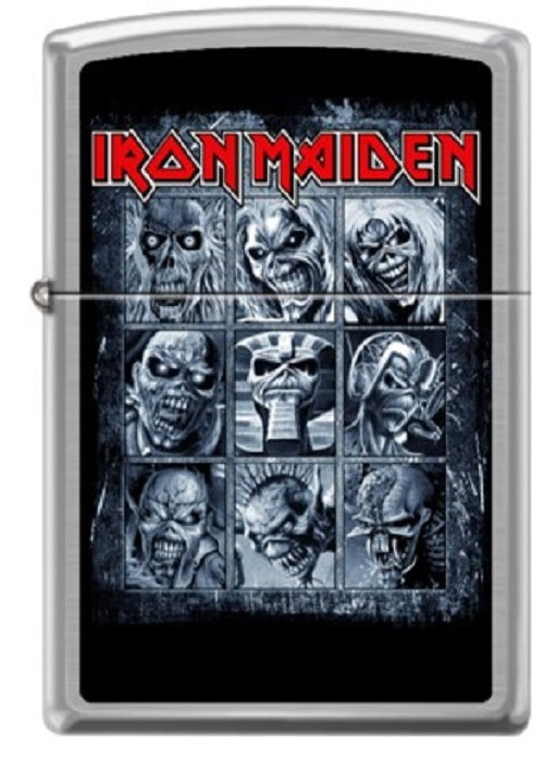 Encendedores Zippo Cromo Iron Maiden Eddie Caras Cod 46991
