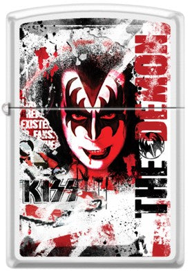 Encendedores Zippo  Blanco Kiss The Demon Cod 46978