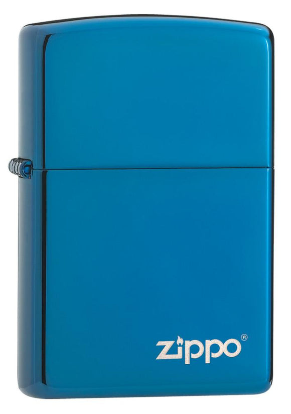 Encendedores Zippo Classic High Polish Blue Zippo Logo 20446ZL
